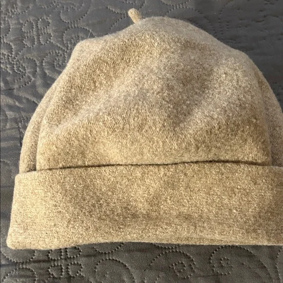 Cozy Tan Wool Hat - Picture 2 of 3